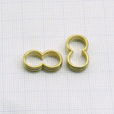 Strand Stripe Sliders Beads spacer Raw Brass for leather, ribbon ,cord ,  for 8mm leather  1978R-8 bab8