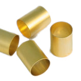 1 pc  20x25mm (18mm hole) gold plated brass  tube 524