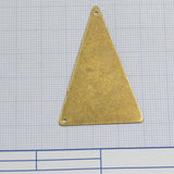 50x33mm Antique brass triangle tag 2 hole connector charms ,findings 4580-350