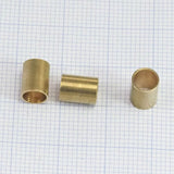 Raw brass Tube Charms leather slider bead  6x8mm (hole 5.2mm ) OZ2008-50