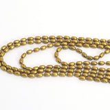 Raw Brass Oval Ball Chain (3x5mm Bead size) Z001