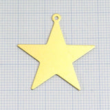 raw brass star charms pendant 1 loop 29x30mm thickness: 0.5mm  2012-120