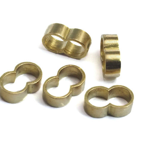 Strand Stripe Sliders Beads spacer Raw Brass for leather, ribbon ,cord ,  for 6mm leather  2028R-6 bab6