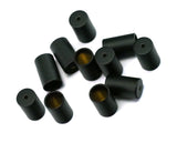 Cord Tip Ends 6X10mm 5.2mm inner Black painted brass cord  tip ends, ribbon end, ends cap, findings ENC5 2150