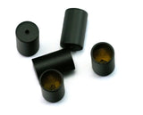 Cord Tip Ends 6X10mm 5.2mm inner Black painted brass cord  tip ends, ribbon end, ends cap, findings ENC5 2150