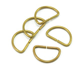 D Rings raw brass  jump rings 12x17.5mm 2160-60