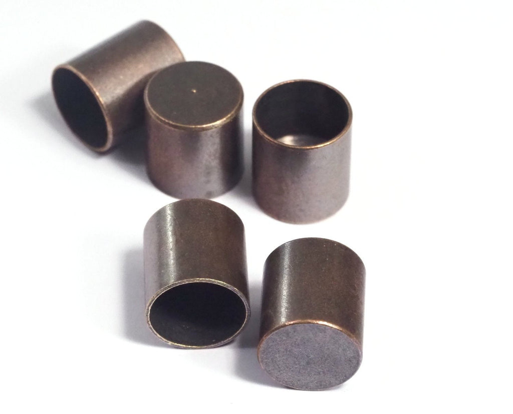 ribbon end, 12x11mm 10mm inner without hole Antique Copper plated brass cord  tip ends, ends cap, ENC10 1447