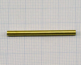 Himmeli Raw Brass round tube 3x40mm ( 2.5mm hole) 2161
