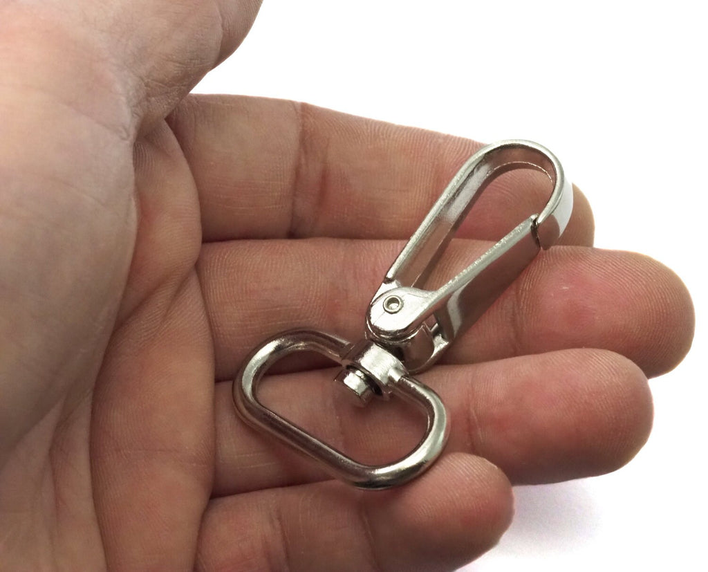 Swivel Lever Snap Hook Silver tone swivel clip trigger clasp Bag Handbag Strap Handle chain findings, swivel hook, 57x37mm Alloy 2167