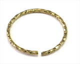 stacking ring, circle ring, Round ring knuckle ring, raw brass adjustable textured  23mm (hole 20mmUS 10 1/4 ) 2186 Wire: 1.5mm