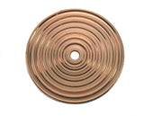 Circle round stripe carved dimension 40mm thickness  1.6mm (4mm  middle hole) Rose gold plated brass pendant earring necklace 2108