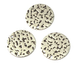 circle tag textured dimension 22mm  thickness 0.9mm Antique silver plated brass charms findings pendants earring  2072-250