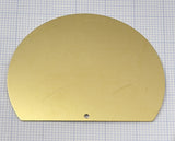 Raw brass Chord cut circle blanks 1 hole 41x52x0.5mm pendant  SCS 2204-680