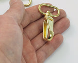 Swivel Lever Snap Hook Gold tone swivel clip clasp Bag Handbag Strap Handle chain findings, swivel hook, 55x32mm Alloy 2167
