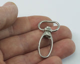 Swivel Lever Snap Hook Silver tone swivel clip clasp Bag Handbag Strap Handle chain findings, swivel hook, 40x21mm Alloy 2208