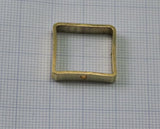 Raw Brass Square Frame  20x20x4mm Square Bead Frames Geometric Findings Jewelry Supplies 2120