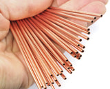Himmeli Copper Tubes Beads 2.5x65mm Raw copper tubes Cek001-127