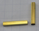 rectangular tube raw brass 30x3x5mm (hole 2.7x4.7mm) bab4  2243