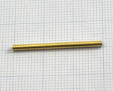 round tube, circle pipe 2x30mm ( 1,6mm hole) raw brass finding charm 2544