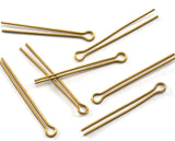 Brass split pin  35mm (thickness  0.9mm ) raw brass 2252