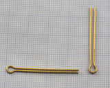 Brass split pin  35mm (thickness  0.9mm ) raw brass 2252
