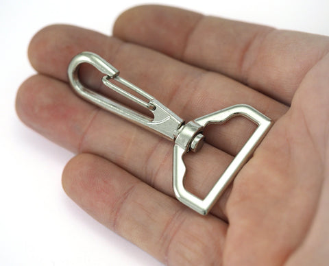 Swivel Lever Snap Hook Silver tone swivel clip clasp Bag Handbag Strap Handle chain findings, swivel hook, 57x32mm Alloy 2208