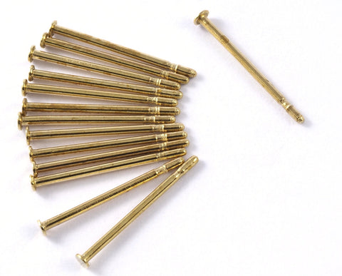 earring Stud posts, pins , pads raw brass 12mm (0.7mm thickness) 2254