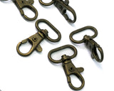 Swivel Lever Snap Hook Antique brass tone swivel clip trigger clasp Bag Handbag Strap Handle chain findings, swivel hook, 57x37mm Alloy 2167