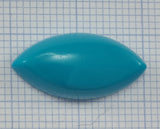 Turquoise synthetic marquise shape cabochon 10x20mm 104 - no hole