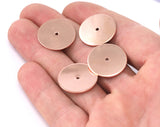 Circle middle hole Rosegold plated brass 20mm Charms ,Findings 1604-211