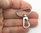 Swivel Lever Snap Hook Silver tone swivel clip clasp Bag Handbag Strap Handle chain findings, swivel hook, 40x30mm Alloy 2208