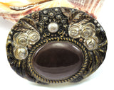 Belt Buckle, Vintage Resin Wall decor 100x74mm limited stock Made in Germany bjk049