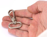 Swivel Lever Snap Hook Silver tone swivel clip clasp Bag Handbag Strap Handle chain findings, swivel hook, 55x32mm Alloy 2167