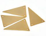 triangle shape pendant brass 16x25mm gold plated brass with 2 loop 1470Gd