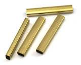 rectangular tube raw brass 30x3x5mm (hole 2.7x4.7mm) bab4  2243