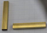 rectangular tube raw brass 60x5x10mm (hole 4.6x9.6mm) bab  2246