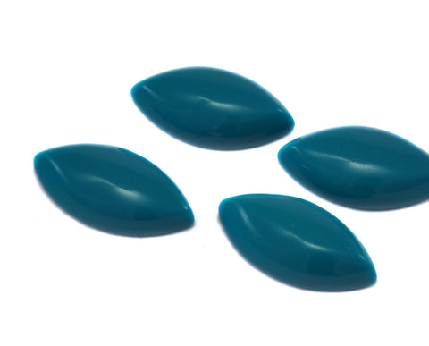Turquoise synthetic marquise shape cabochon 7x14mm 061 - no hole