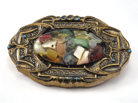 Belt Buckle, Vintage Resin Wall decor 73x45mm limited stock Made in Germany bjk060