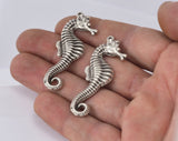 Sea Horse pendant charms one loop Antique Silver plated Alloy  49.5mm findings 2233