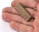 Brazil bracelet clasp 8 strands 44x17mm copper tone alloy magnetic clasp MCL 1080