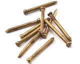 Escutcheon Pins 3x32mm 1/8" x1 17/64" inches Nails Raw Brass tacks brads String art 2328-200