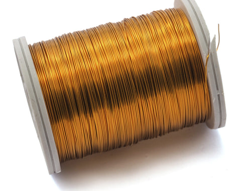Himmeli Gold  Color Wire 28 Gauge (0.32mm) Enamel Copper Wire 155 Feet 48 meter W20 Non Tarnish wirework W001