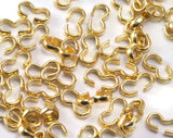 3 shape connector Gold tone brass 5mm ( 4.2x1.5mm hole ) crimp, findings CS 2339 tmlp