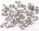3 shape connector Silver tone (nickel free) brass 5mm ( 4.2x1.5mm hole ) crimp, findings CS 2339 tmlp