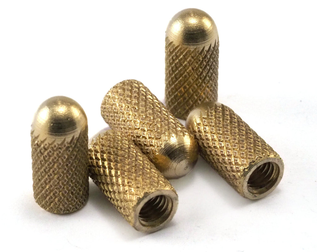 M5 Nut caps raw brass 9x20mm with M5 thread unusual 2341