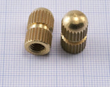 M6 Nut caps raw brass  (10x18mm) with M6 thread unusual 2341