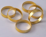 Gold plated brass round tube 20x4mm (19mm hole) O24-100
