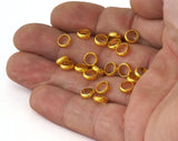 Spacer Bead Gold Tone  Brass Ring 7x2,5mm (hole 5,5mm 3 gauge) brass Charms,Pendant,Findings bab5Ri72 785
