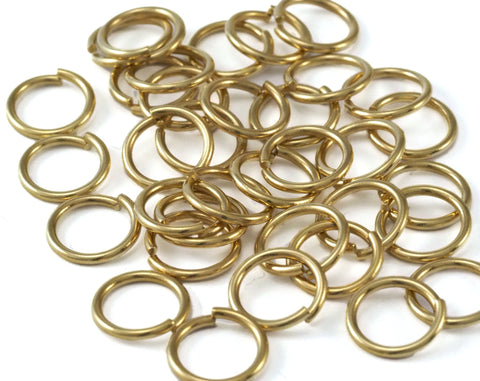 Open jump ring 13mm (Wire thickness  1.5mm ) raw brass  jumpring 2355-60