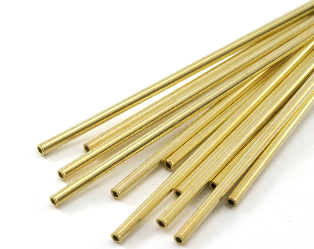 Himmeli Copper Tubes Beads 2.5x40mm Gold Tone copper tubes Cek001-85